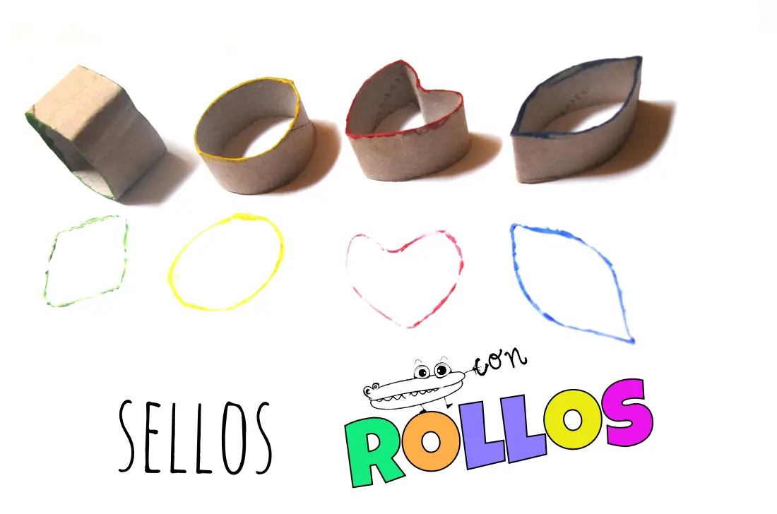 Sellos con rollos -Manualidades Infantiles