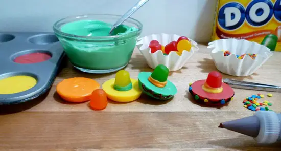 Sombreros de caramelo para el 5 de Mayo