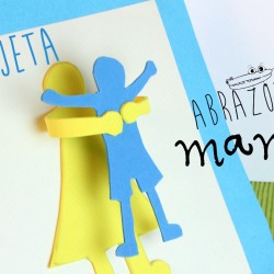 Tarjeta abrazo para el Dia de la Madre