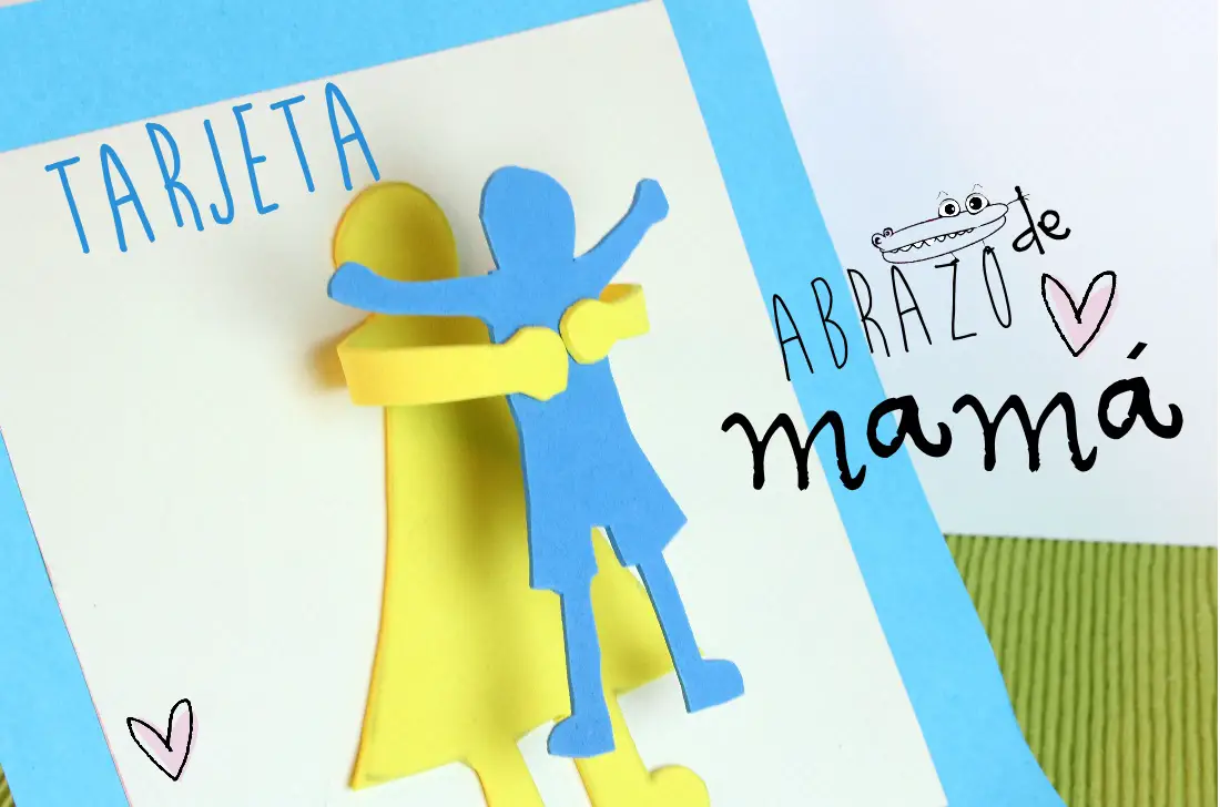 Tarjeta abrazo para el Dia de la Madre