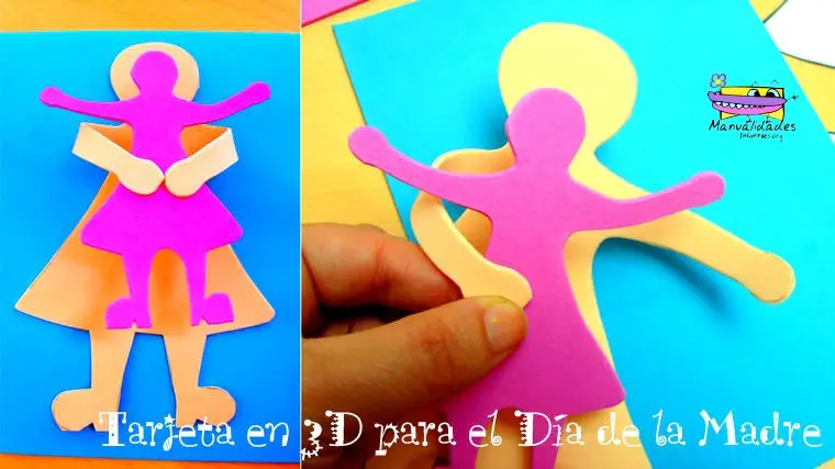 Tarjeta Dia de la Madre 3D