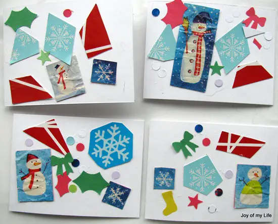 postales de navidad recicladas