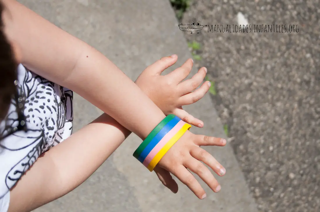 Tutorial pulsera arcoiris con fimo