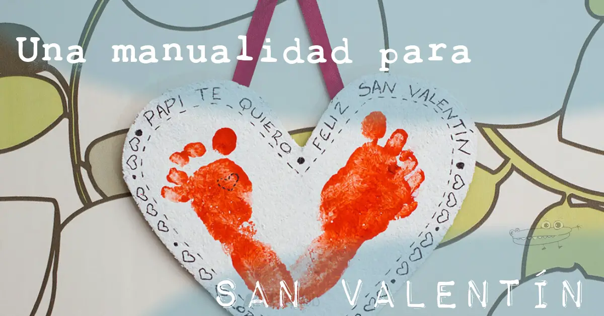 Una manualidad de San Valentín para bebés