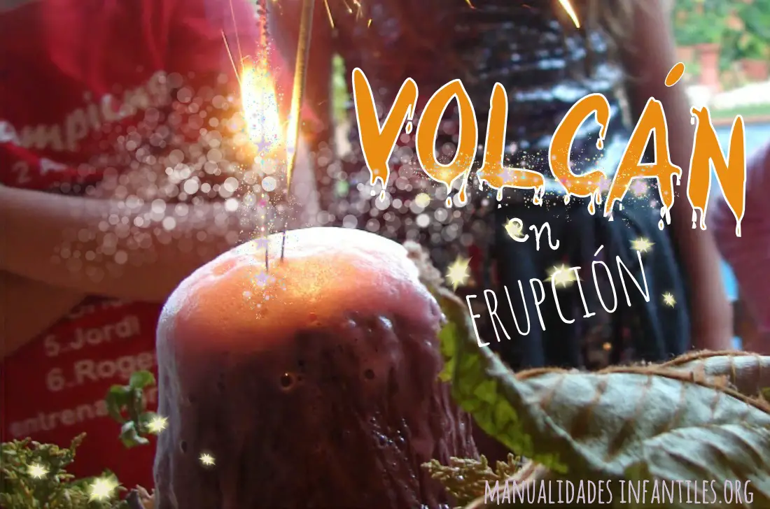 Volcan en erupcion