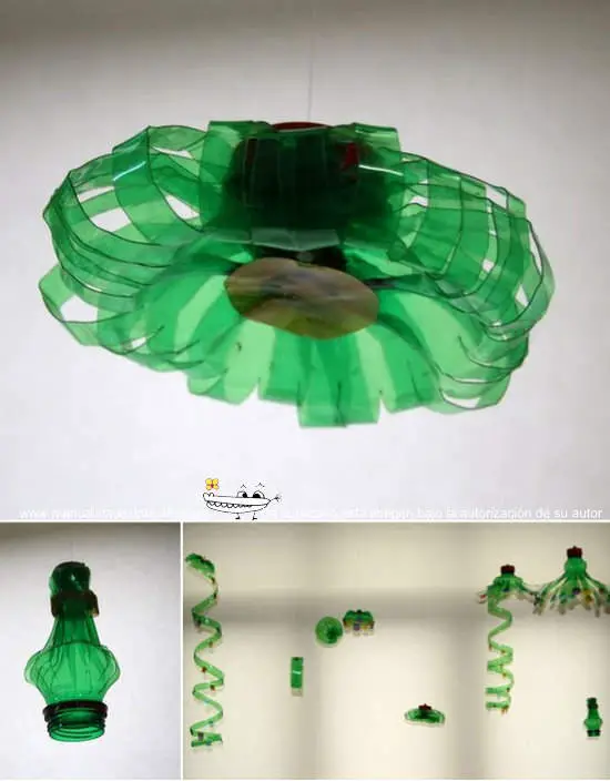 Adornos de navidad reciclados botellas de plastico