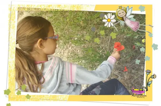 actividades infantiles-recoger flores