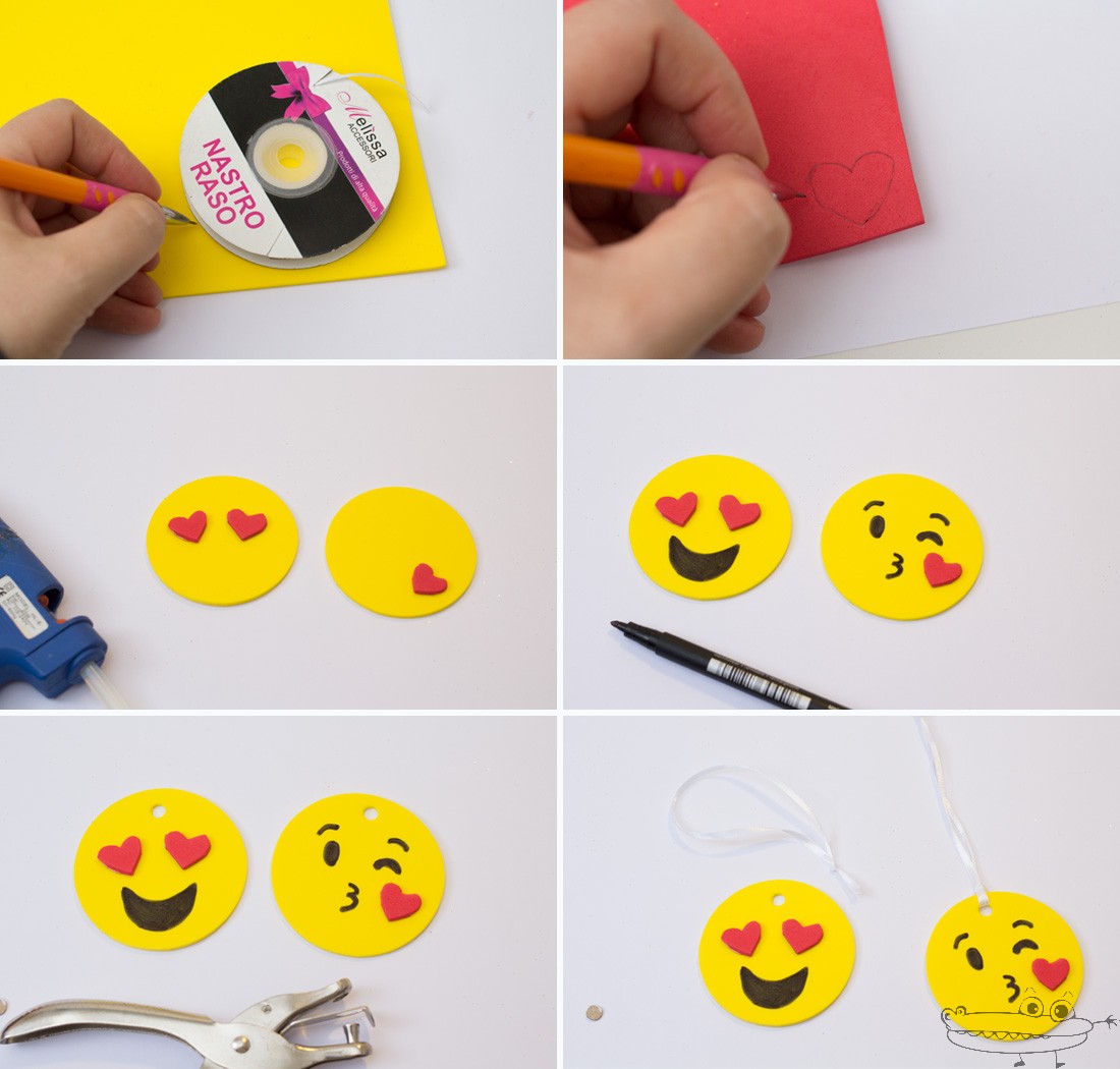 Cómo hacer adornos de Navidad emoji