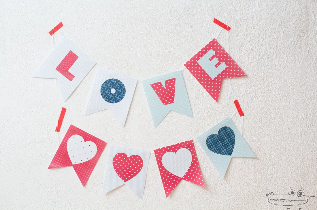 Banderines de San Valentín