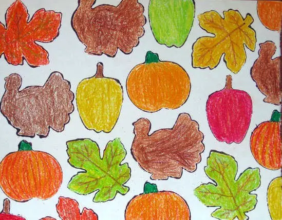 Estampado para acción de gracias