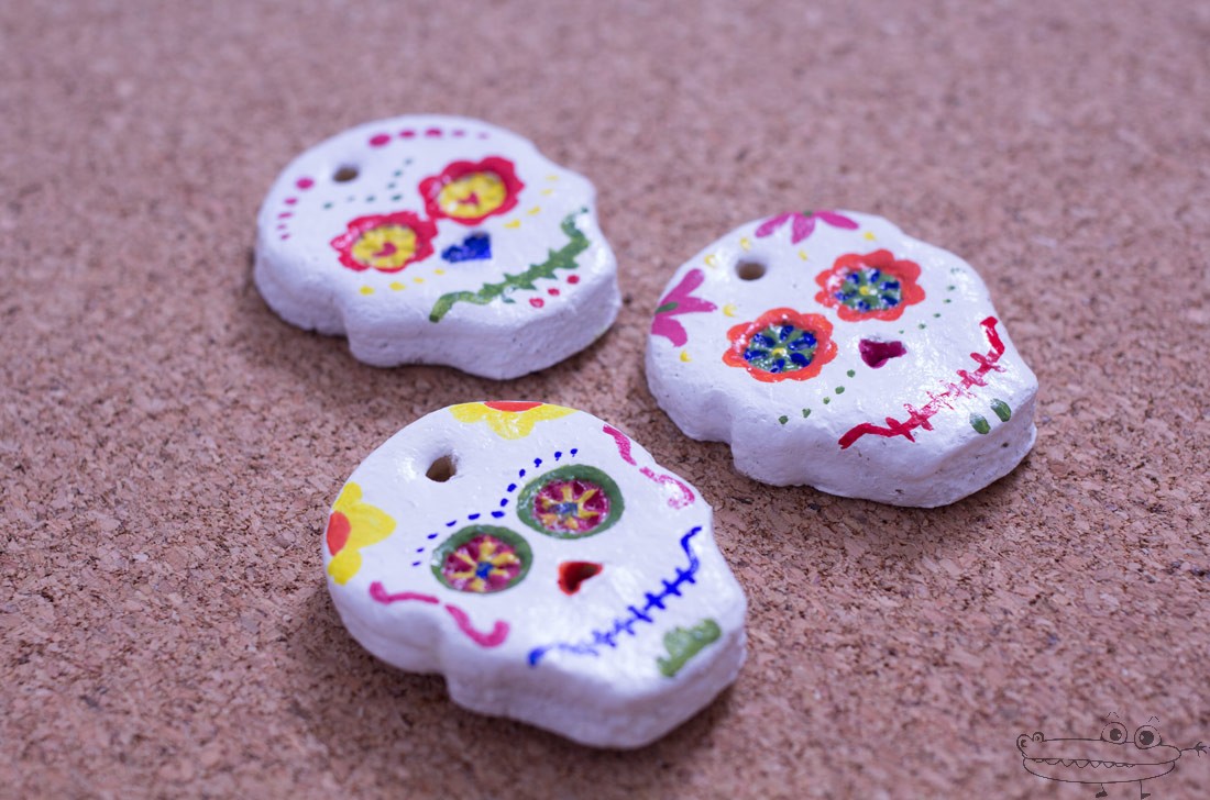 calaveras catrina con masa de sal