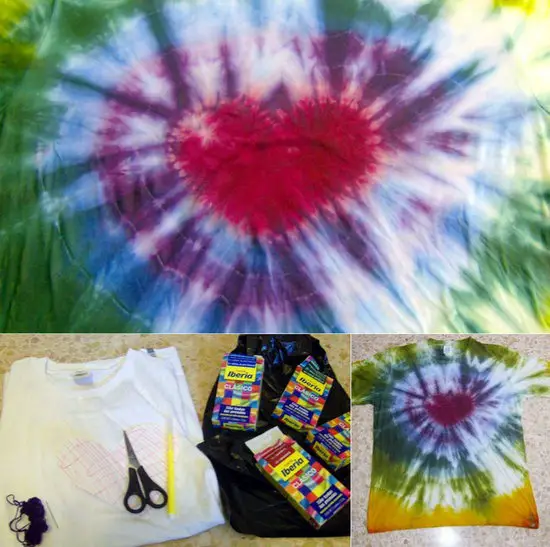 Cordero Alfombra cómo utilizar Como pintar una camiseta Hippie de corazón -Manualidades Infantiles