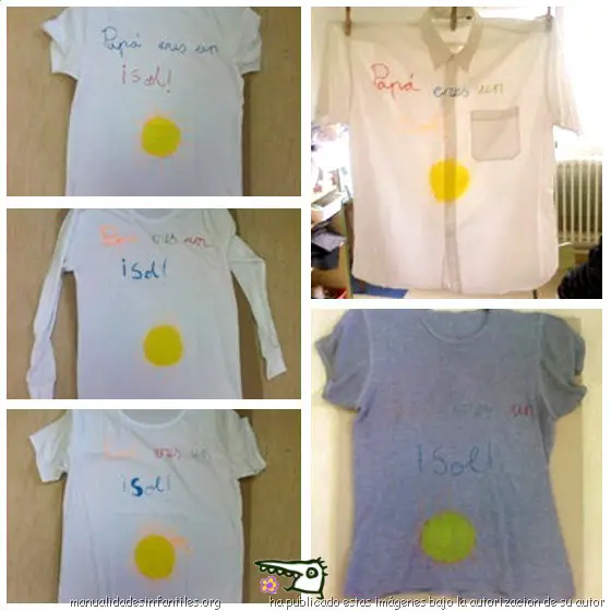 Camisetas decoradas para el -Manualidades Infantiles