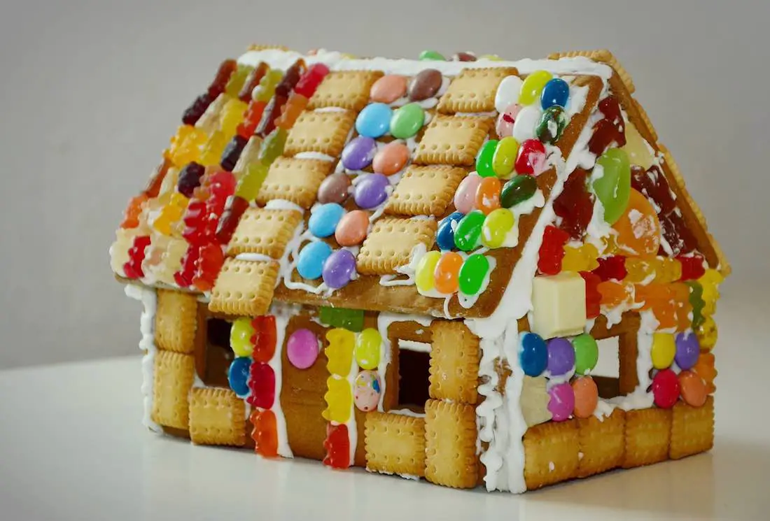 Casitas de Navidad con chuches