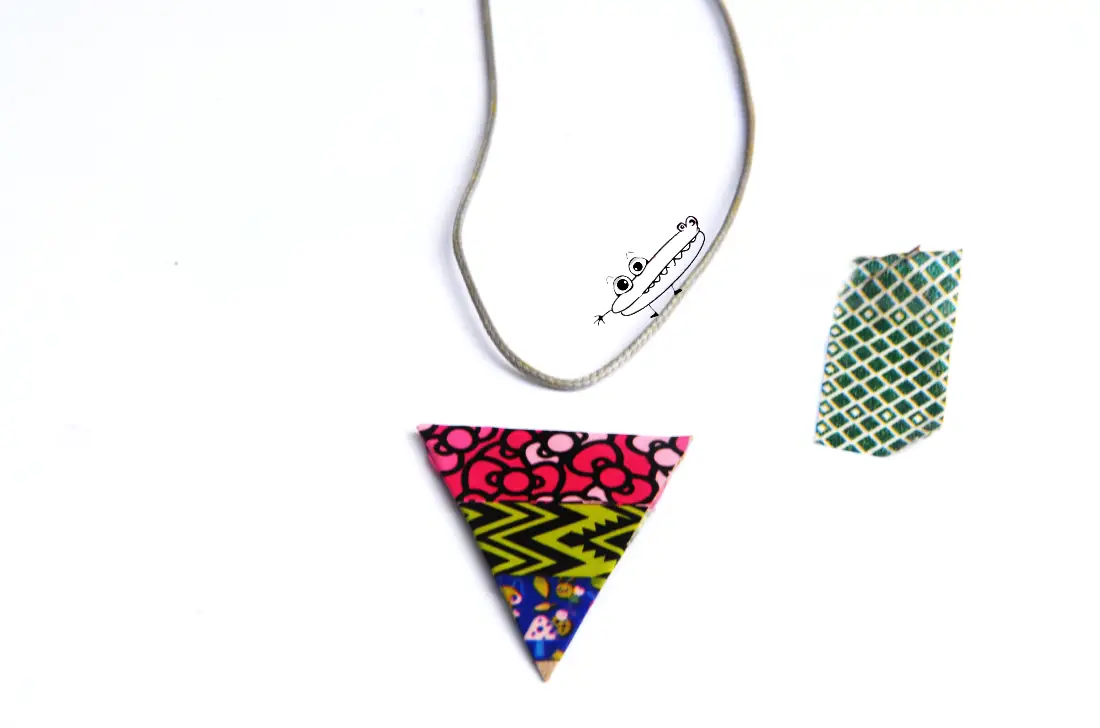 collar reciclado washi tape