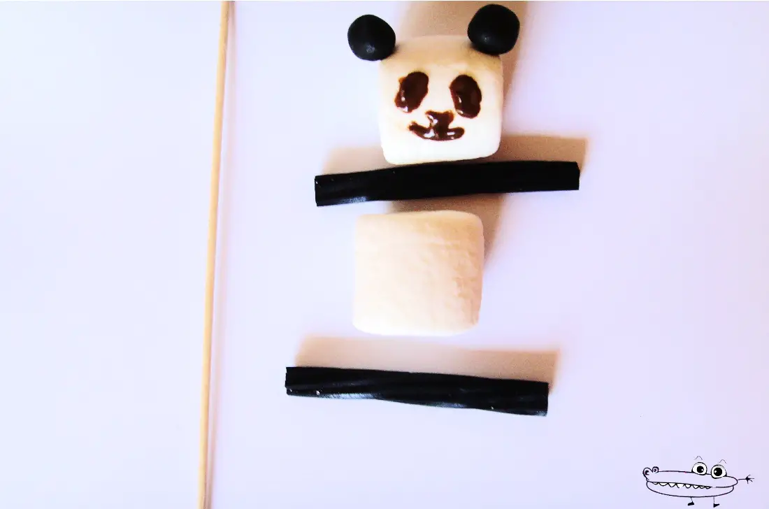 brocheta oso panda