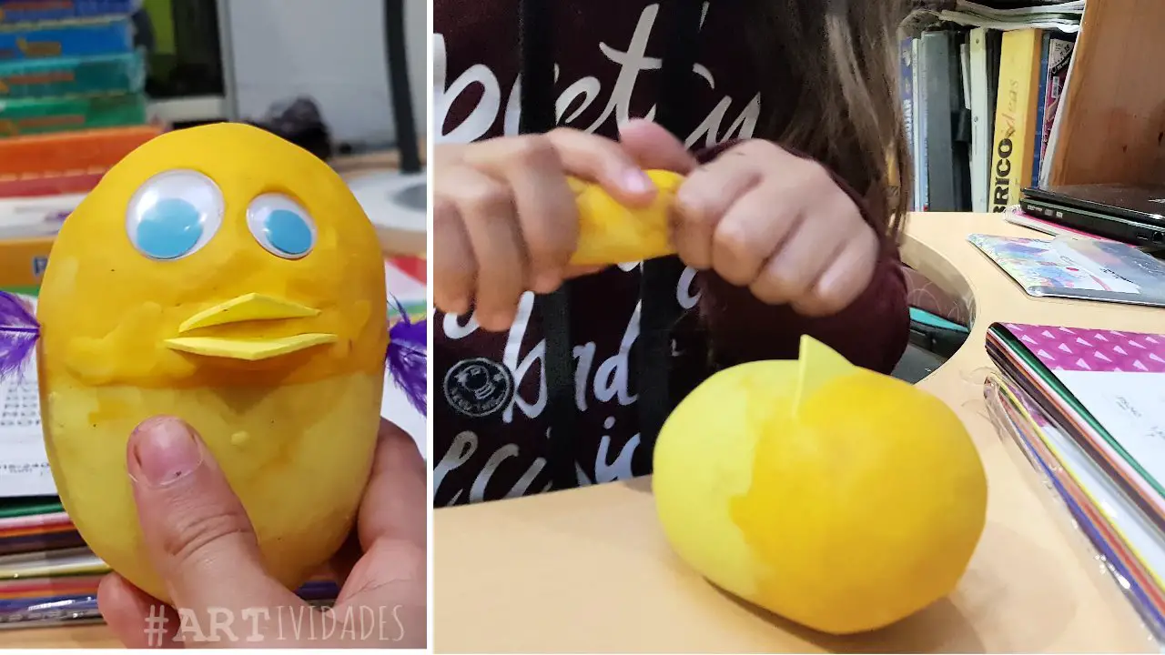 como hacer huevos con plastilina pasos