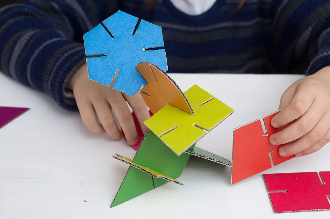 Construcciones geométricas para imprimir Infantiles