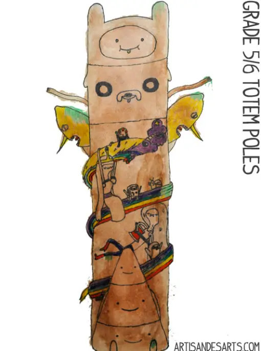 dibujar totem niños