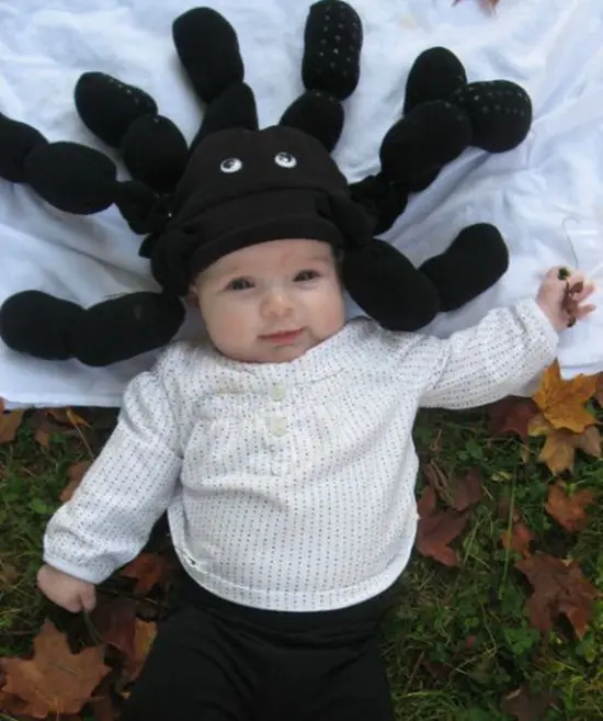 disfraz casero de araña para bebe