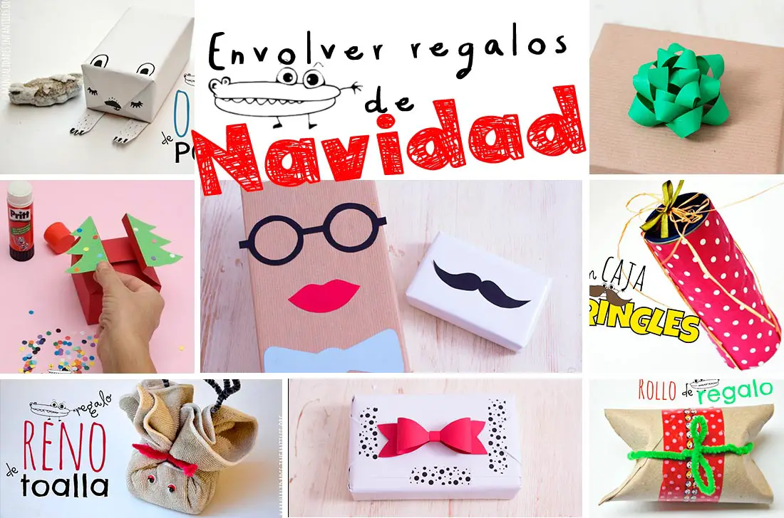 sarcoma Inclinado Rebaja Ideas para envolver regalos de Navidad -Manualidades Infantiles