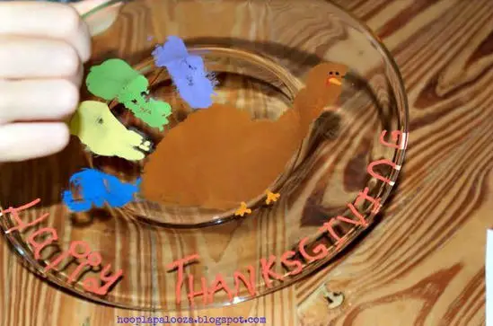 Recuerdo de Acción de Gracias con Dactilopintura