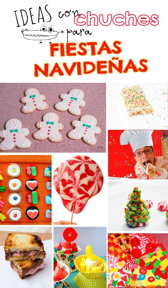 Ideas con chuches para fiestas navideñas