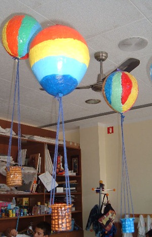 globos papel mache