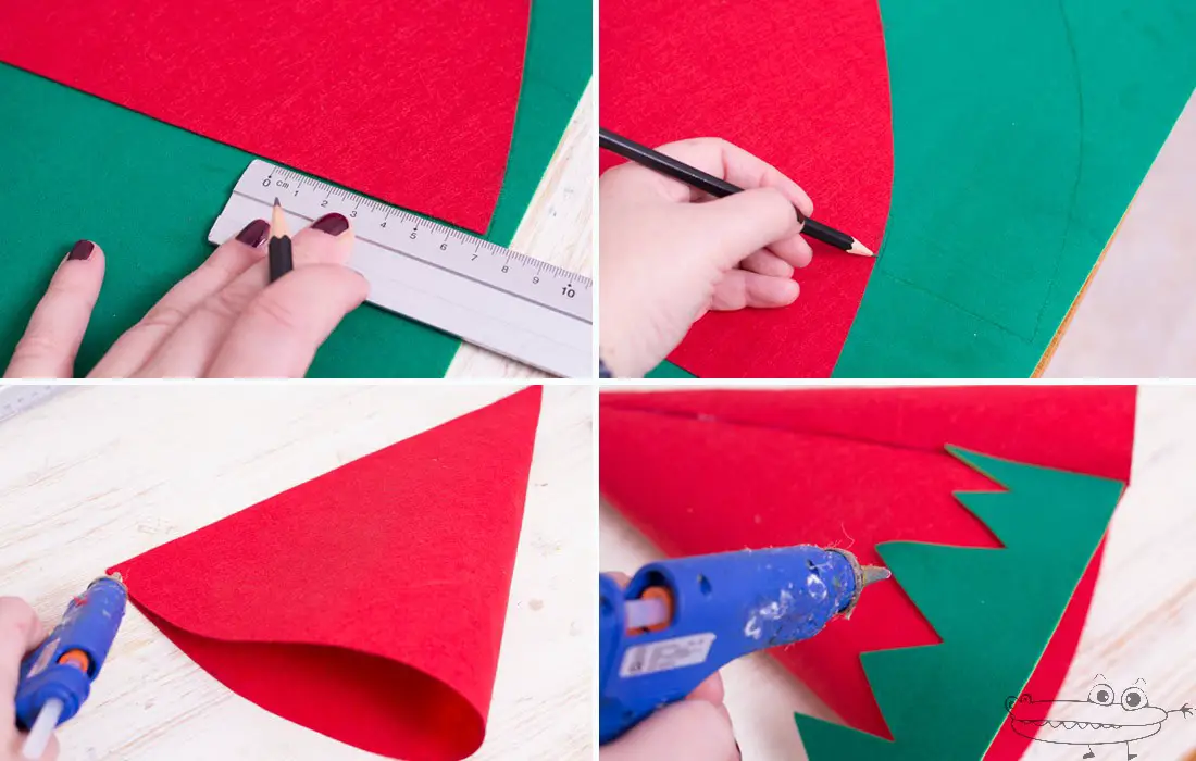 tutorial gorro de duende navideño