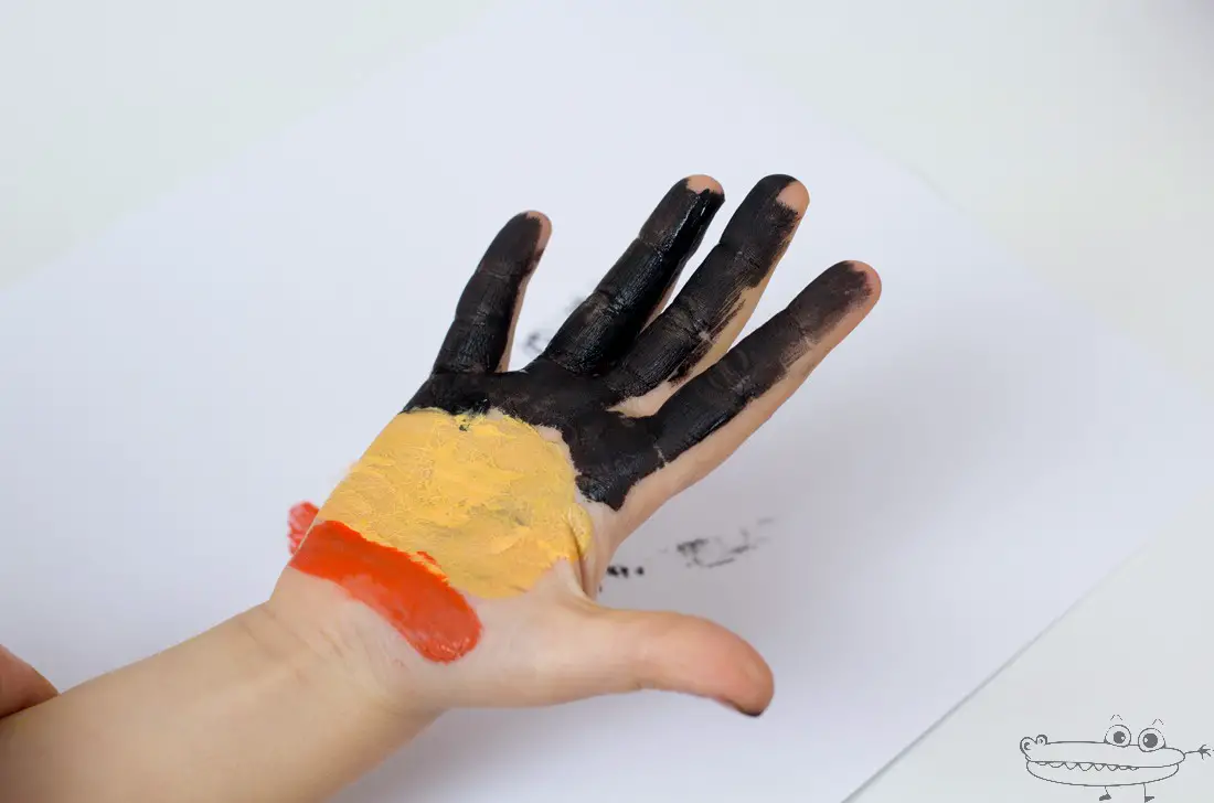 Manualidades con pintura de dedos