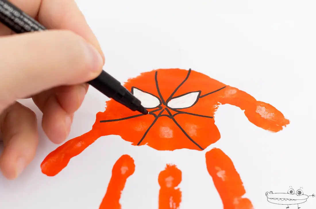 Como pintar a Spiderman con las manos