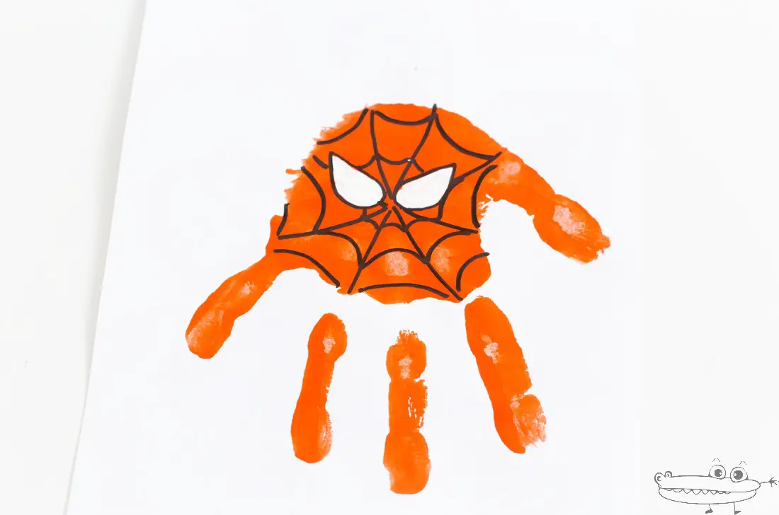 Pintar a Spiderman con las manos -Manualidades Infantiles