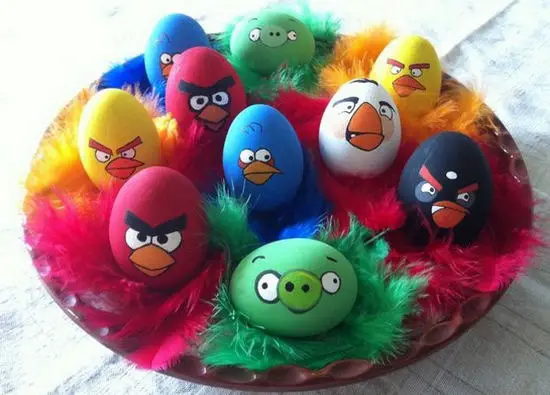 huevos de pascua angry birds