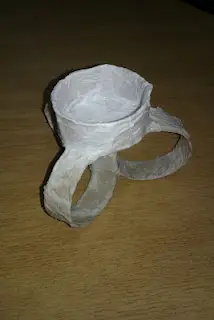 Candelabro Reciclado de papel mache