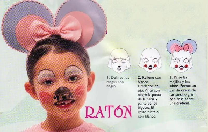 Comprensión Petición mensaje Maquillaje de Raton -Manualidades Infantiles