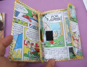 cavar ciclo oportunidad Cartera monedero hecha con un comic -Manualidades Infantiles