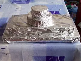 base para hacer la tarta de chuches