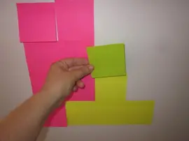 Decoracion del tetris con post-it