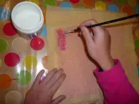 Cuadro con Servilletas de Papel