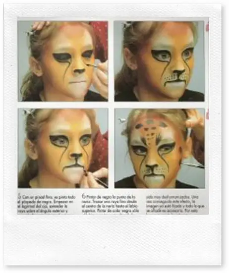 arco Pino Ineficiente Maquillaje de Leopardo -Manualidades Infantiles