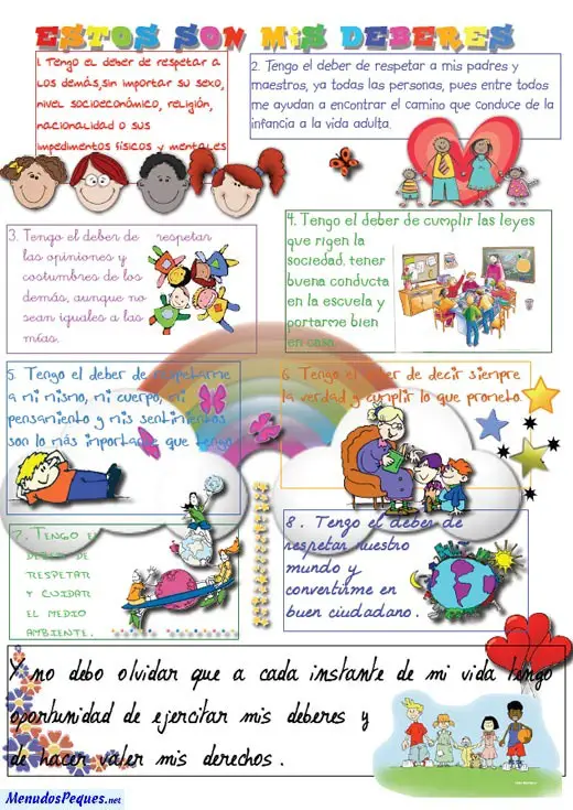 Imágenes sobre los derechos del niño -Manualidades Infantiles