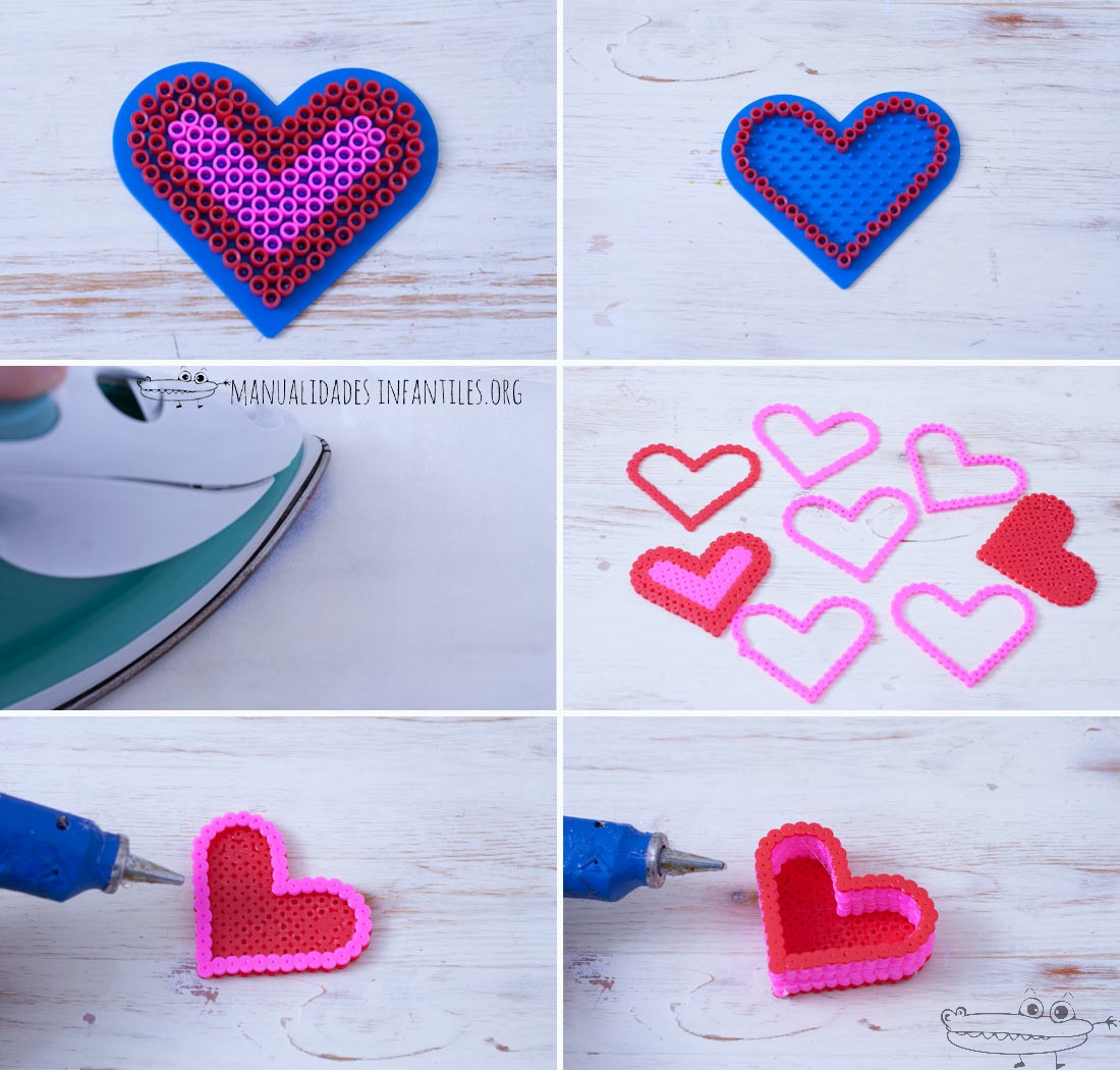 joyero hama beads corazon