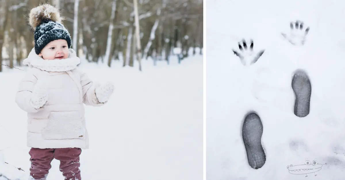 juegos huellas en la nieve