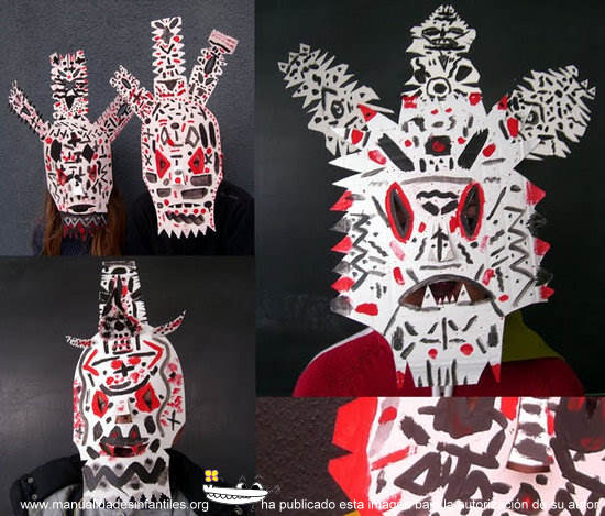 máscara de brujo africano