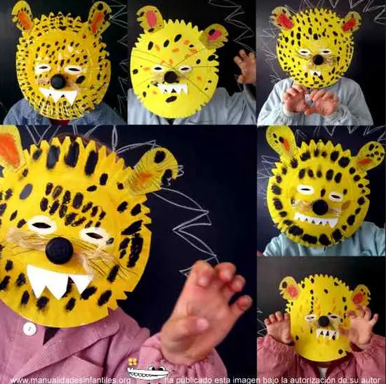 mascara de leopardo
