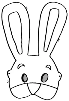 mascara conejo imprimir