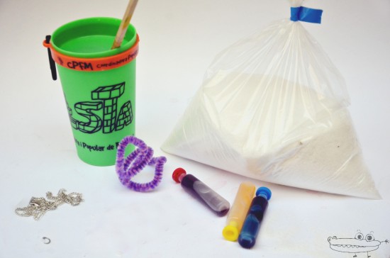 materiales copos de nieve de cristal