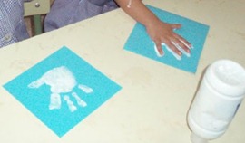 palomas dactilopintura