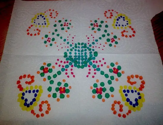 Pintar Mandalas en Servilletas de Papel -Manualidades Infantiles