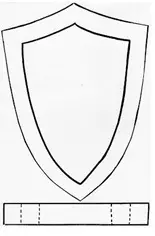 plantilla escudo medieval